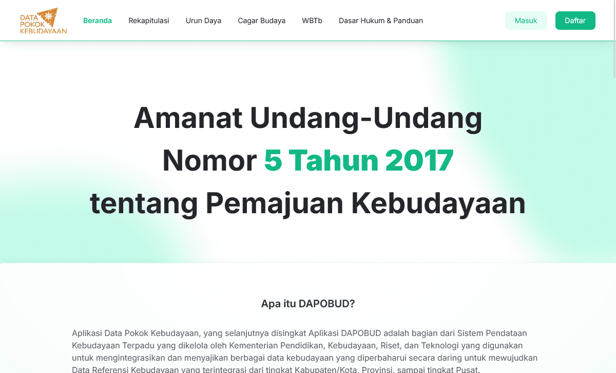 Dapobud homepage